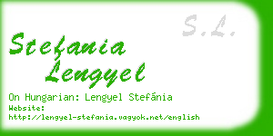 stefania lengyel business card