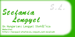 stefania lengyel business card